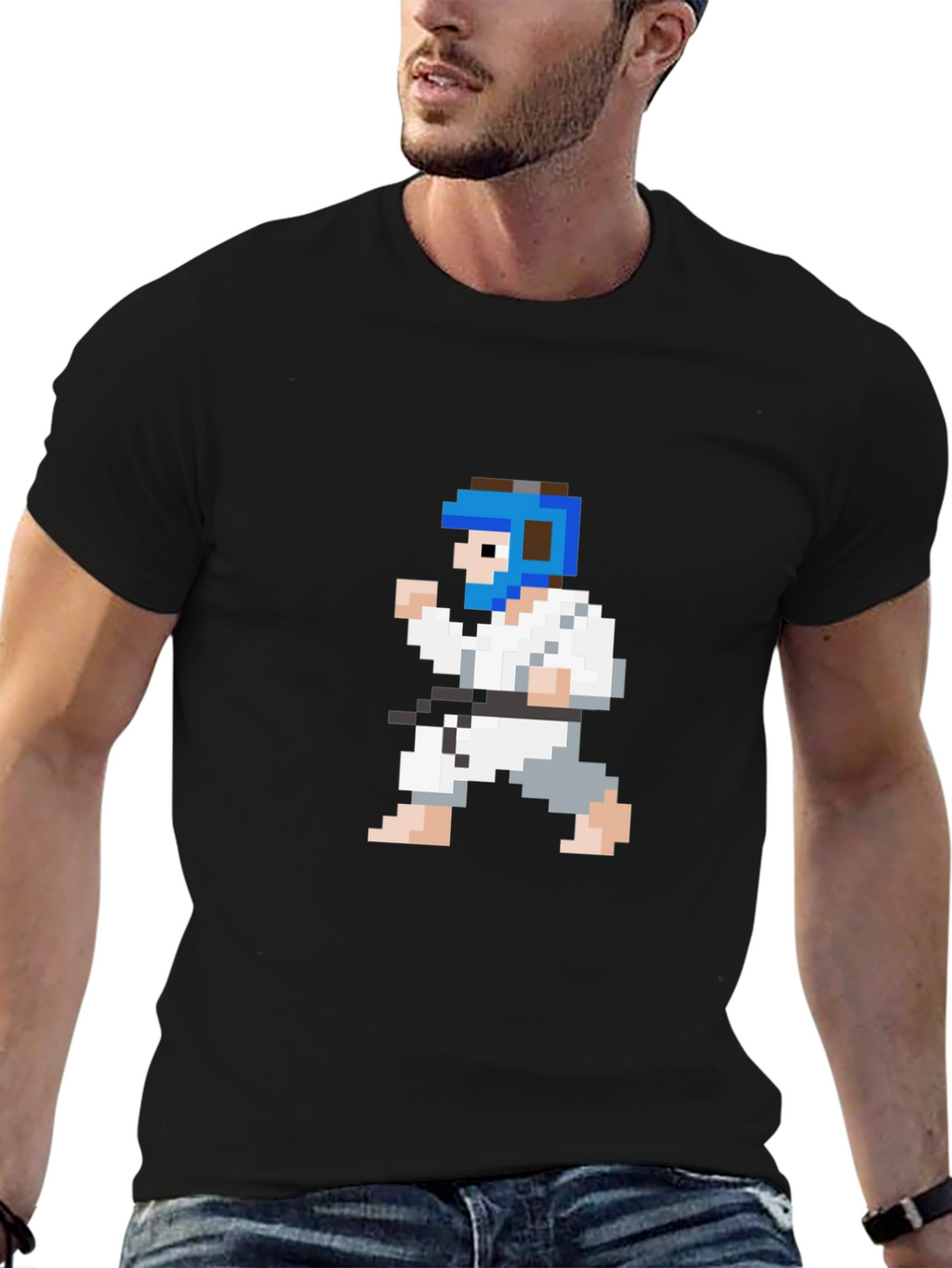 Pixel Karate T-Shirt - Retro Martial Arts Tee