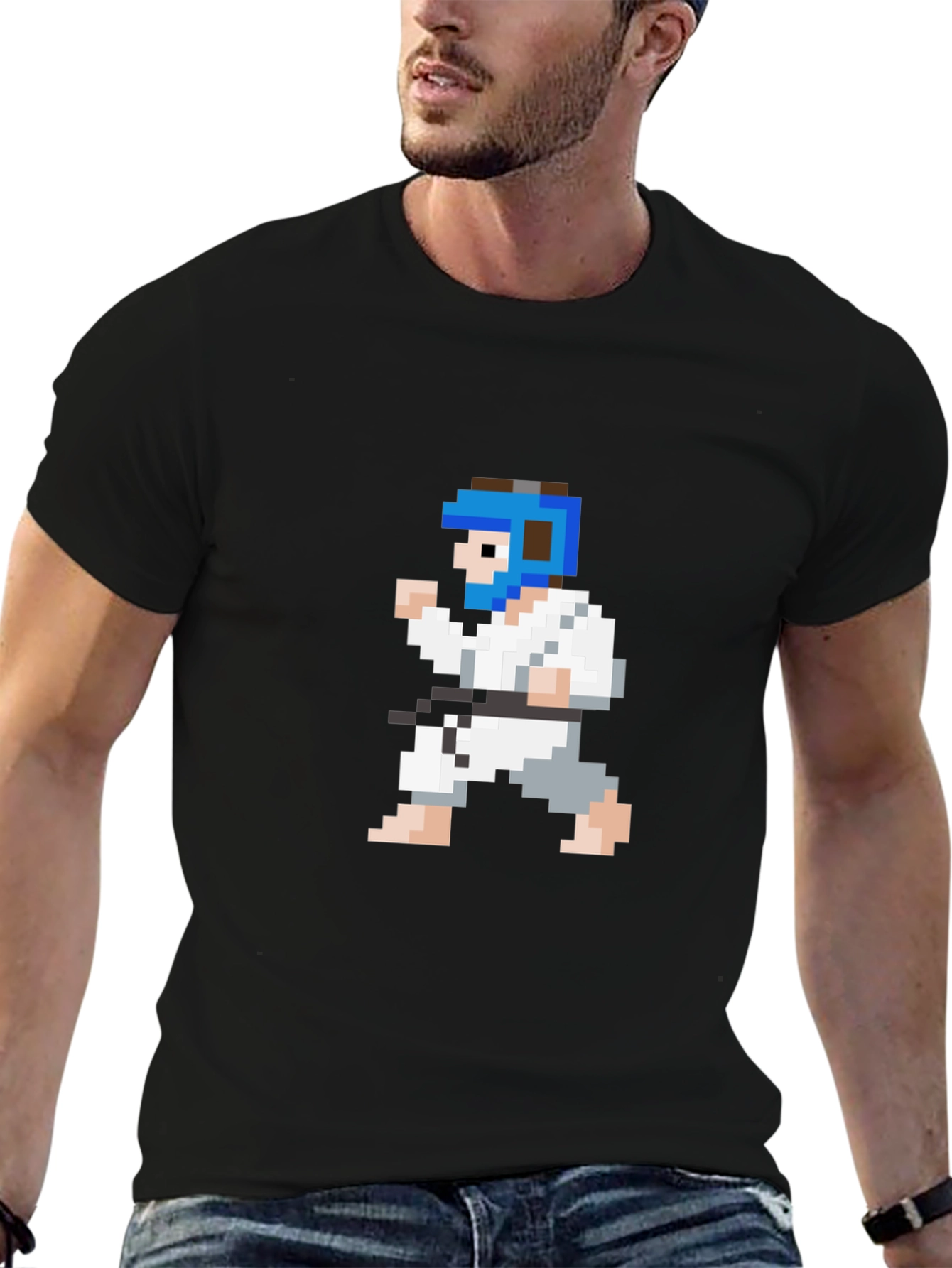 Pixel Karate T-Shirt - Retro Martial Arts Tee