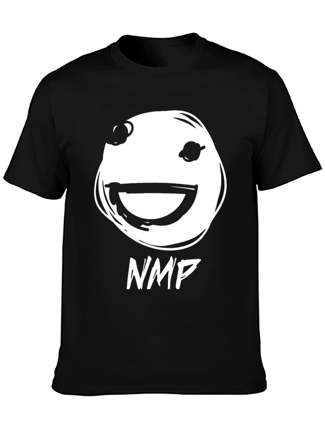 NMP Smiley Face Graphic T-Shirt - Black