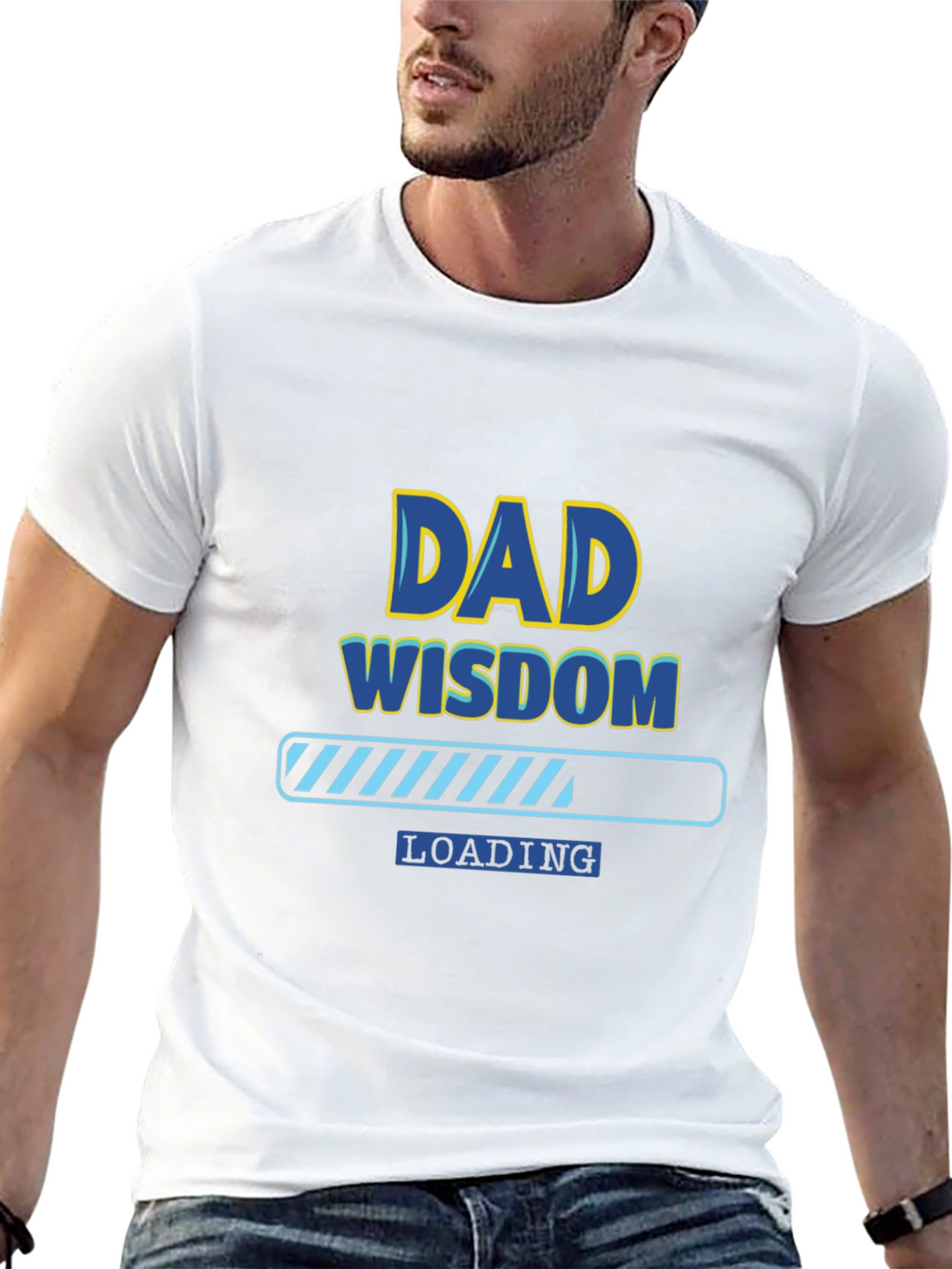 Dad Wisdom Loading T-Shirt - Funny Fathers Day Tee