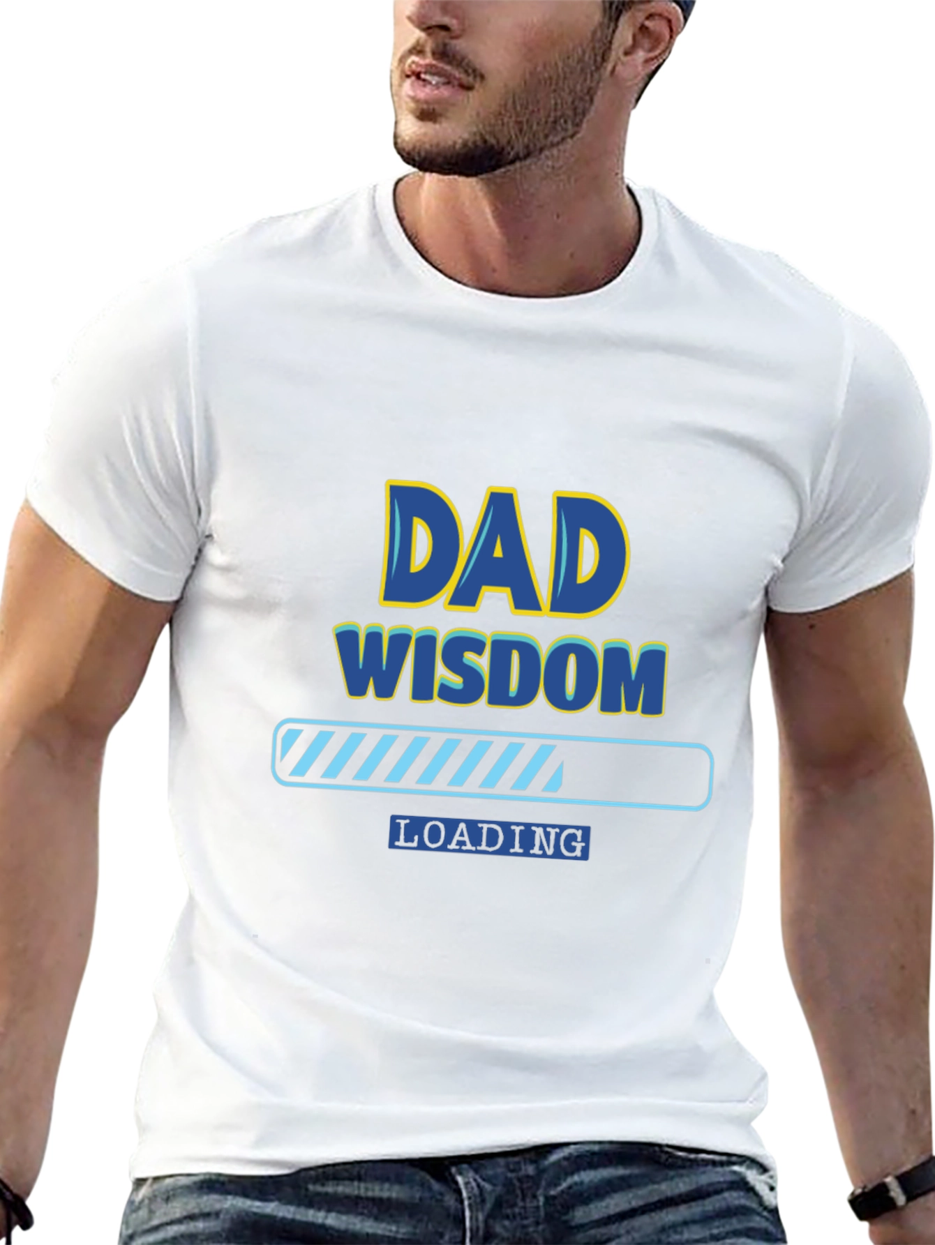 Dad Wisdom Loading T-Shirt - Funny Fathers Day Tee