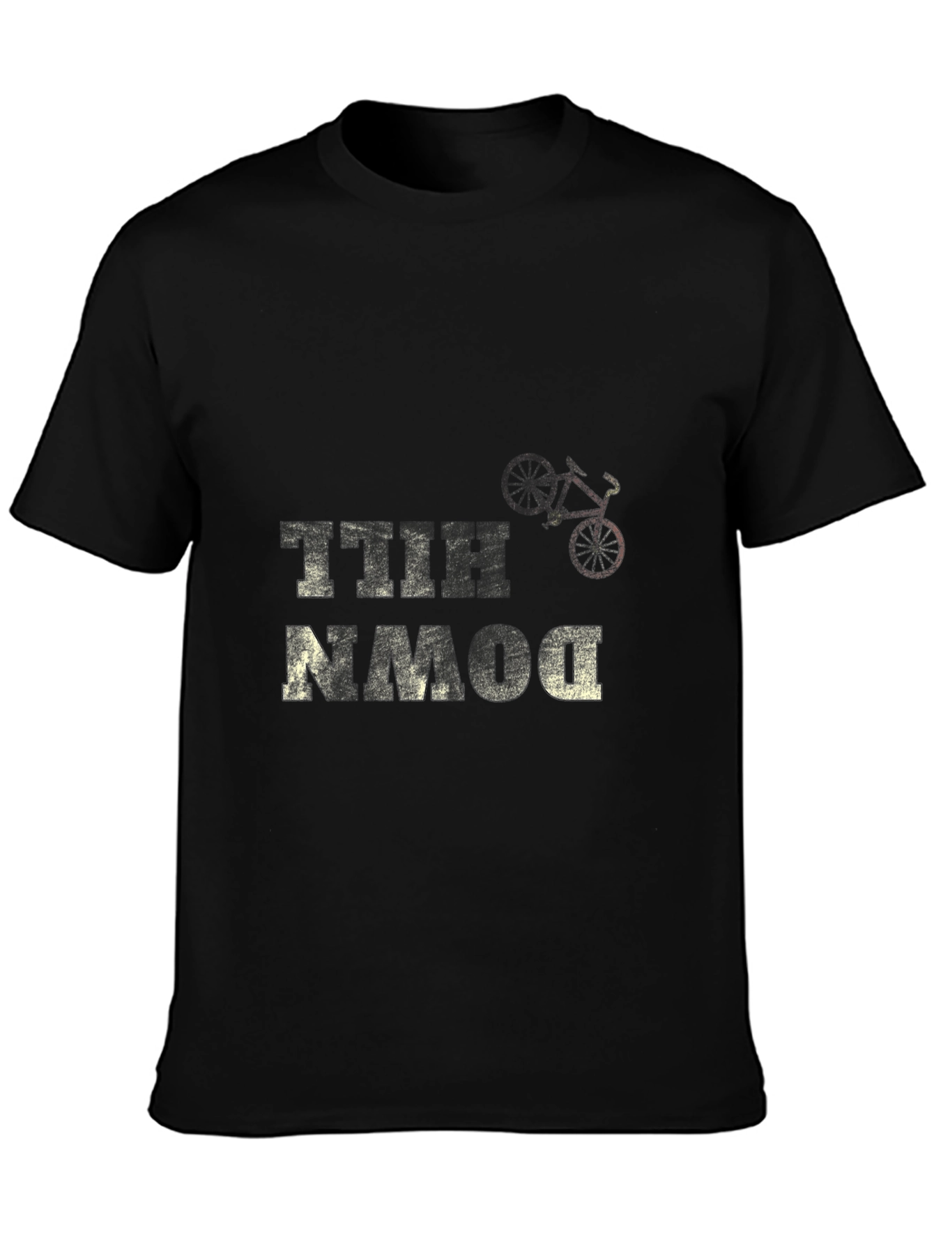 Downhill Bike T-Shirt - Black Graphic Tee