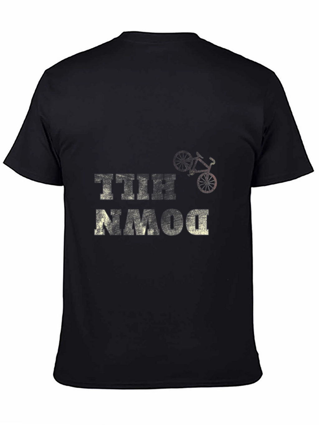 Downhill Bike T-Shirt - Black Graphic Tee