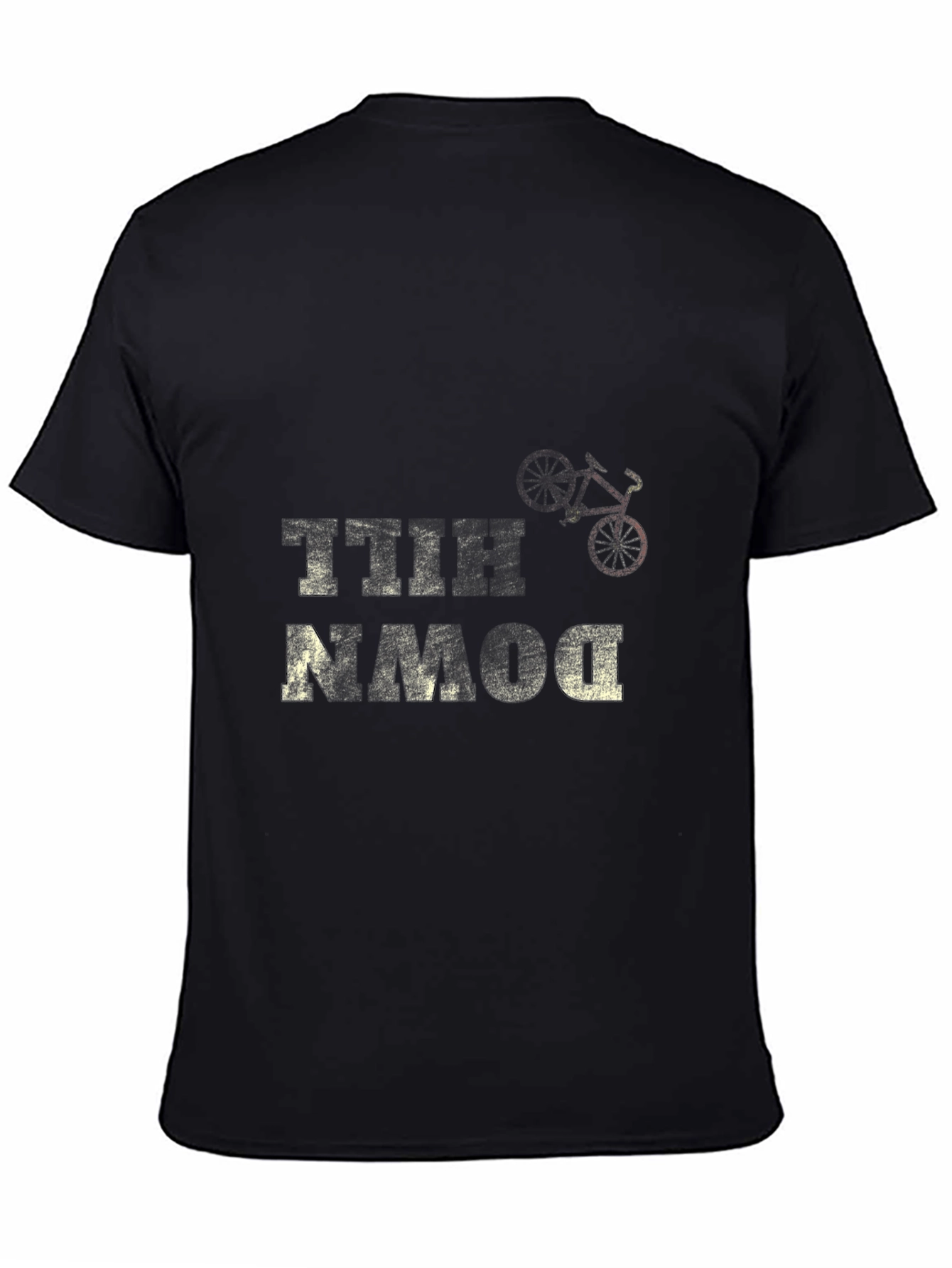 Downhill Bike T-Shirt - Black Graphic Tee