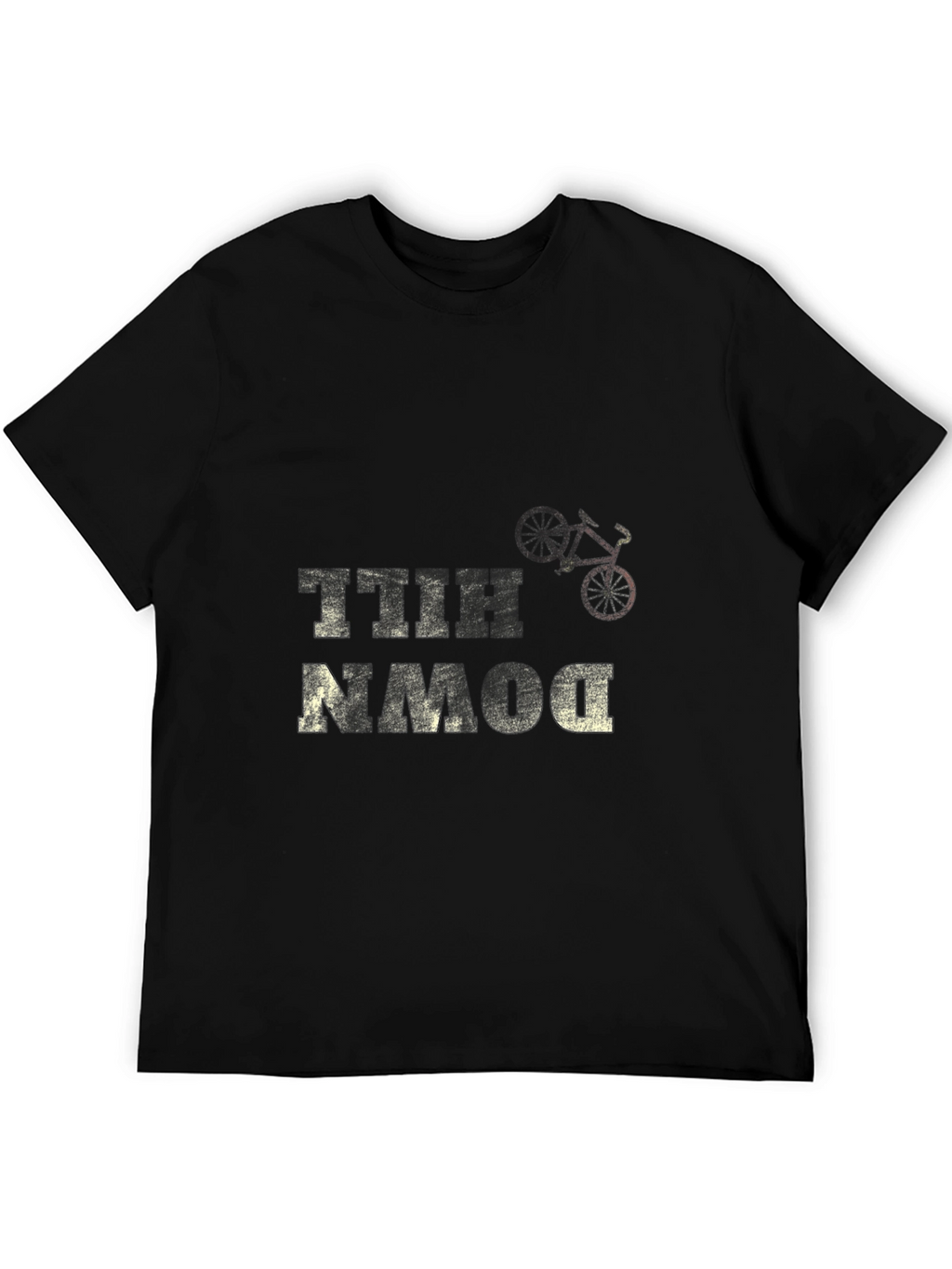 Downhill Bike T-Shirt - Black Graphic Tee