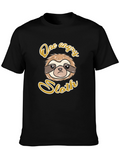 One Angry Sloth Graphic Print T-Shirt