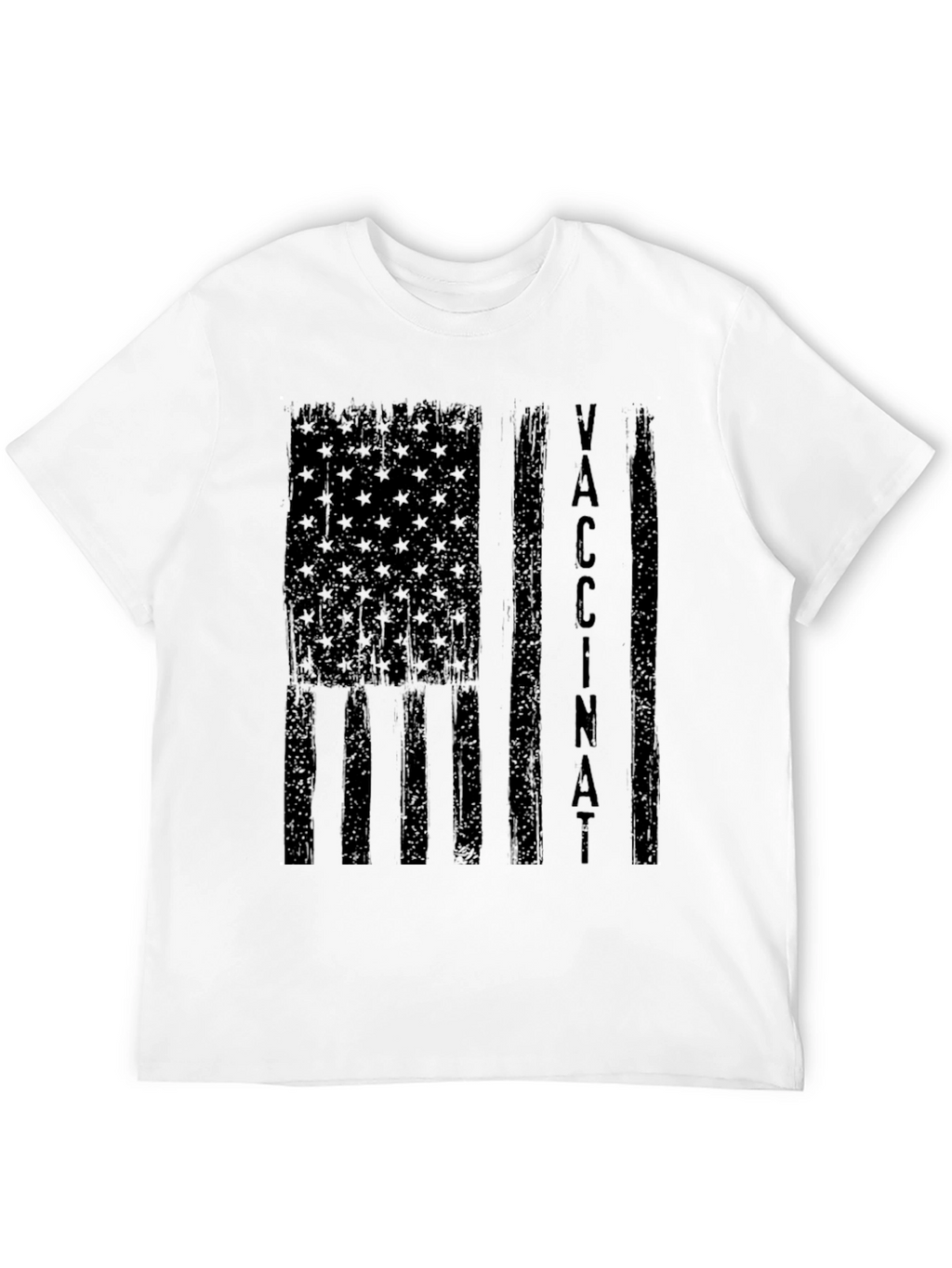 Vaccinated American Flag Graphic Tee