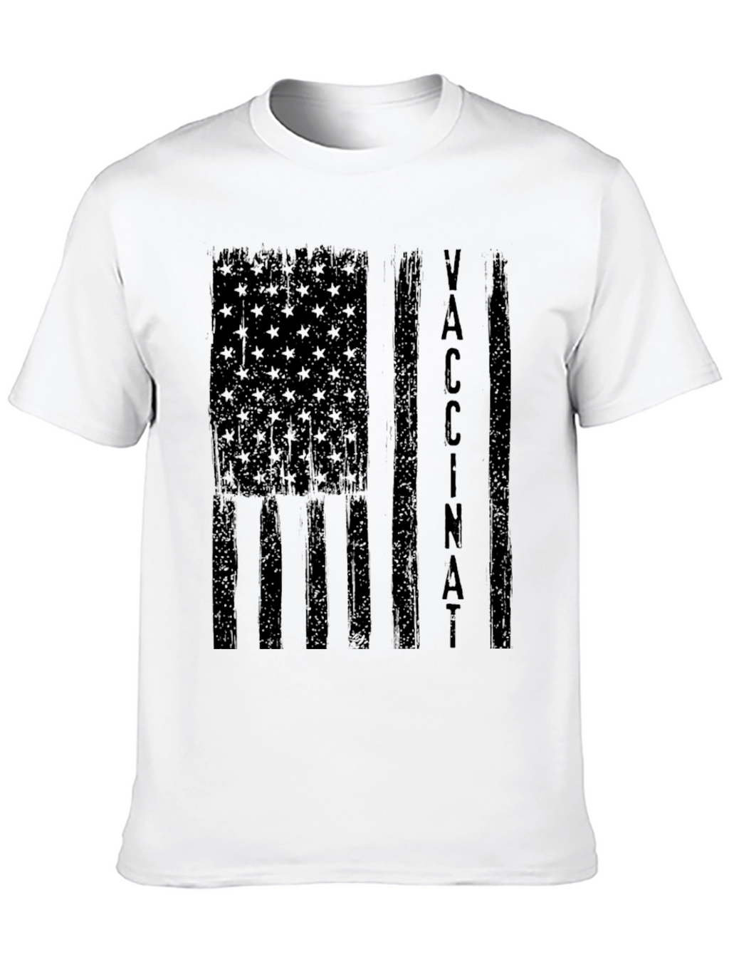 Vaccinated American Flag Graphic Tee
