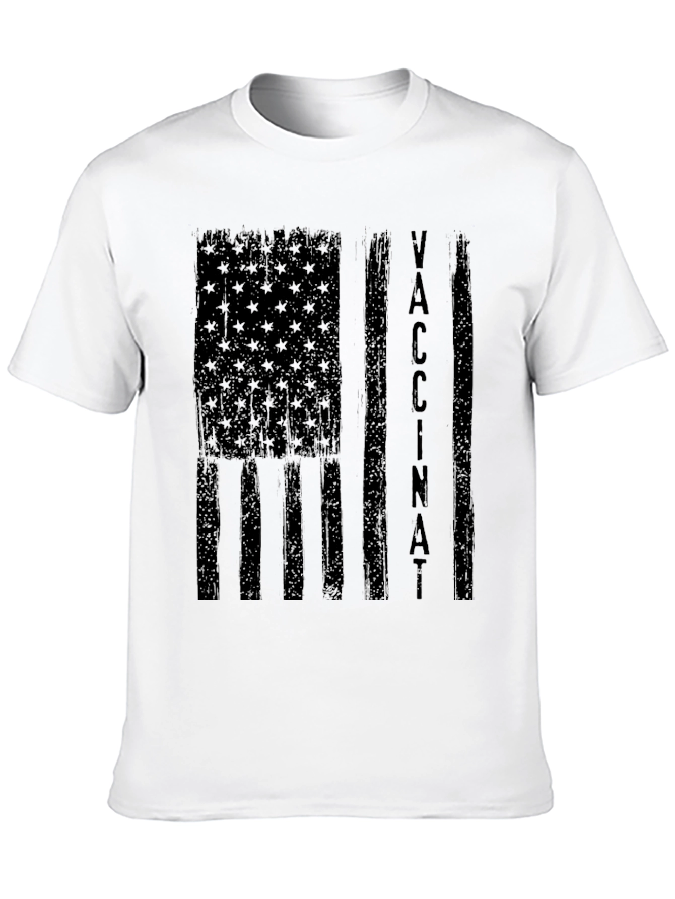 Vaccinated American Flag Graphic Tee