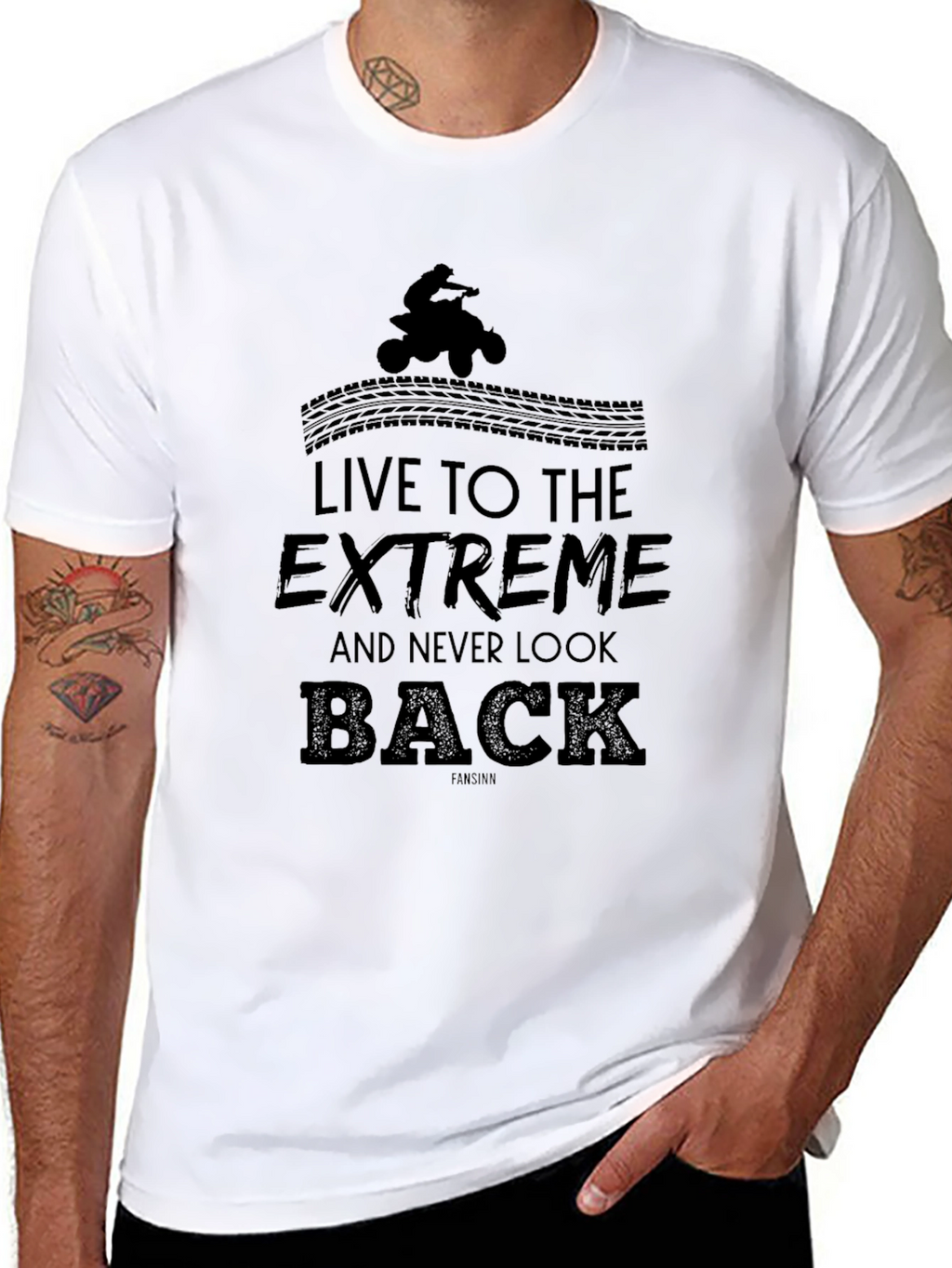 Live to the Extreme Black Graphic Tee