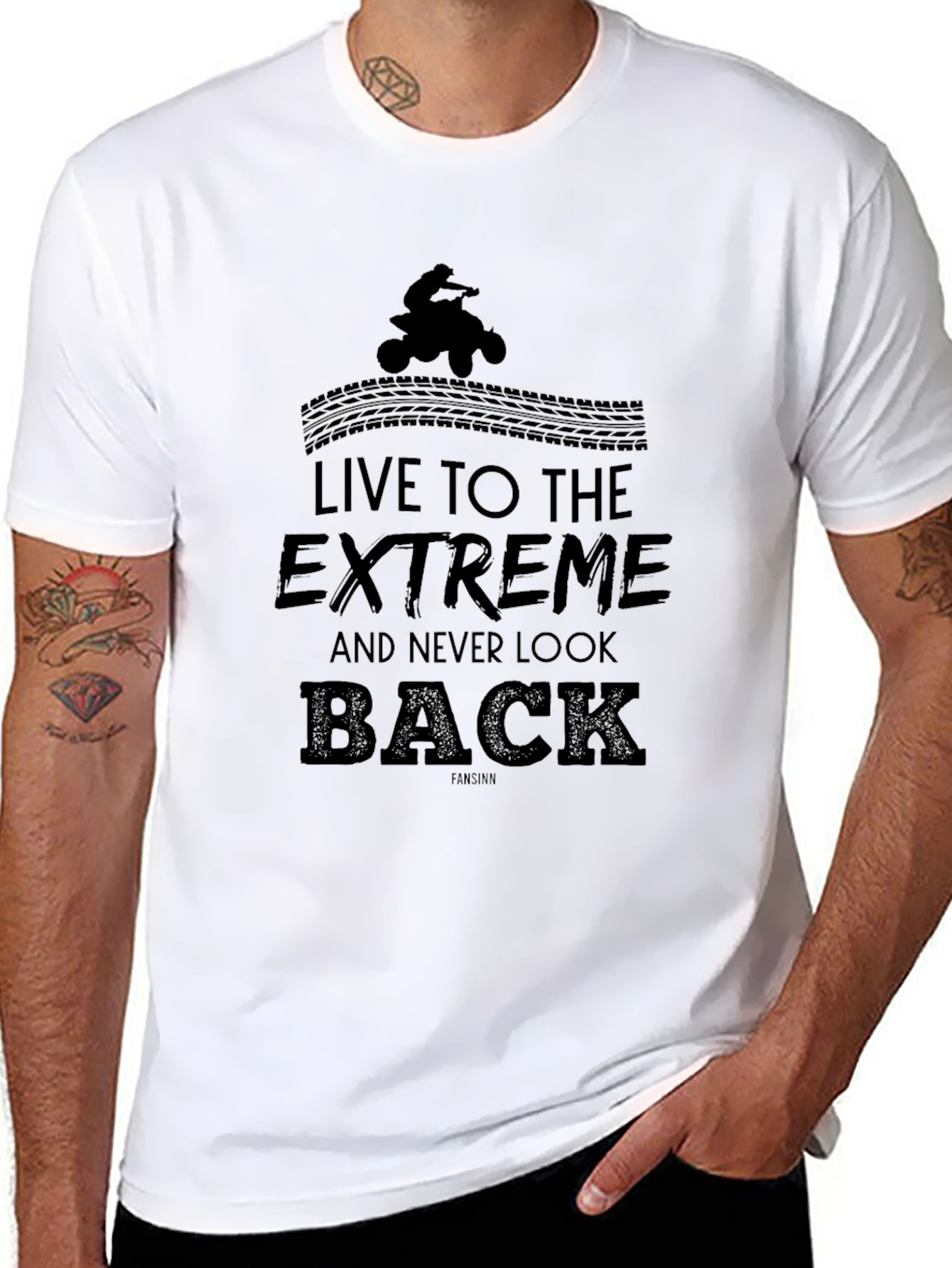 Live to the Extreme Black Graphic Tee