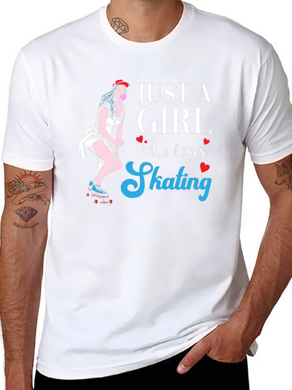 Just a Girl Who Loves Skating T-Shirt