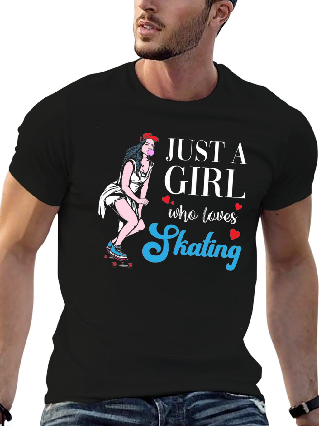 Just a Girl Who Loves Skating T-Shirt