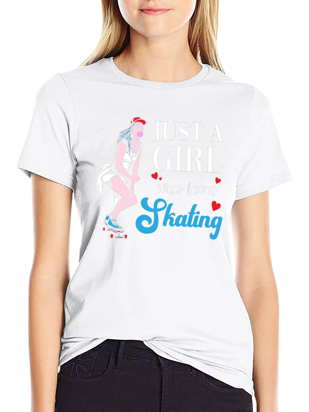 Just a Girl Who Loves Skating T-Shirt