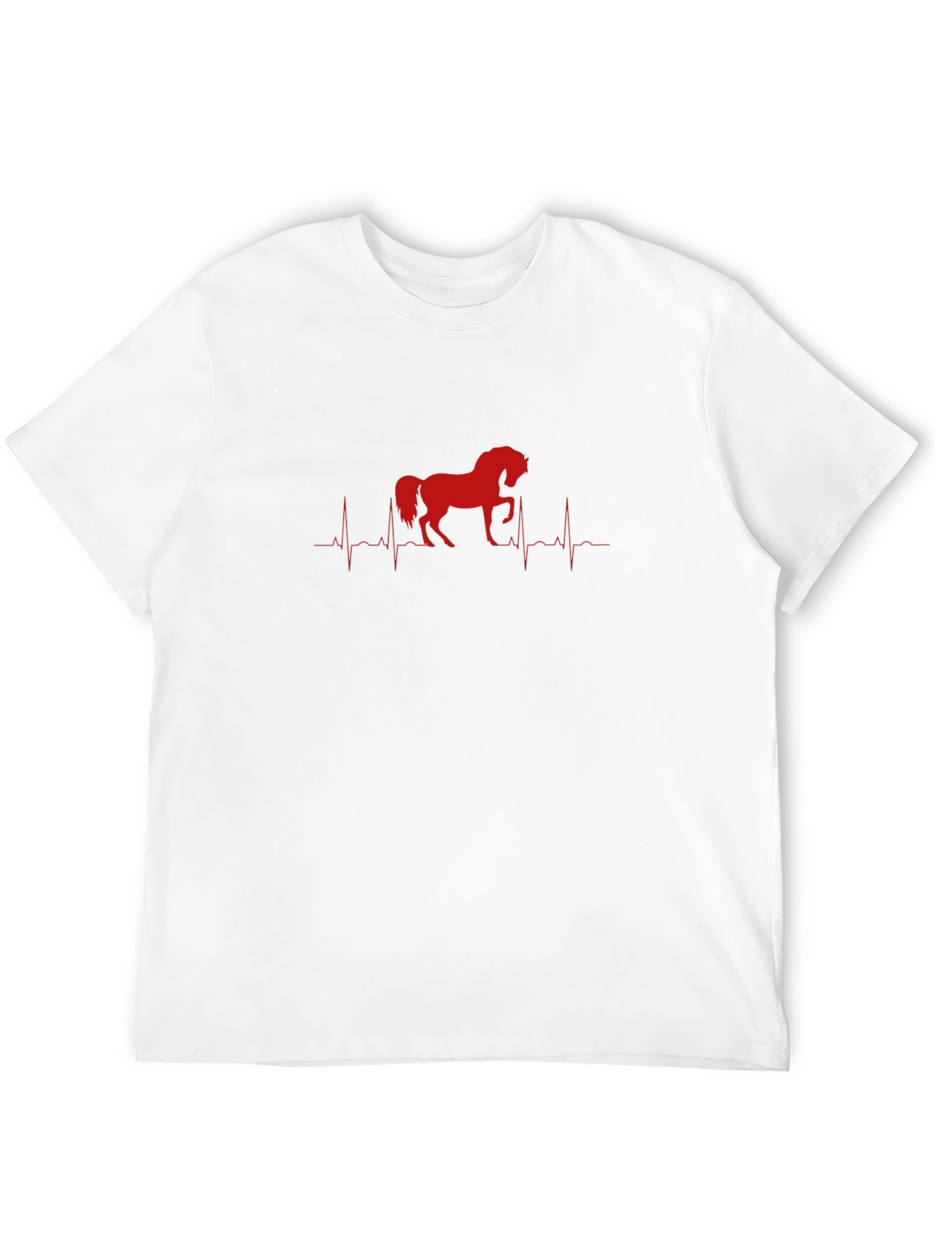Horse Heartbeat Graphic Tee - Casual Comfort
