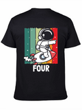 Astronaut Four Birthday T-Shirt