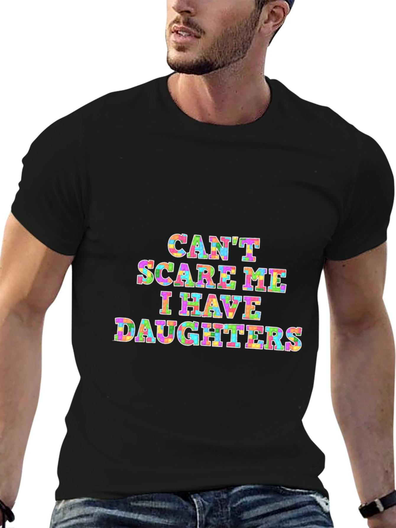 Dad Joke T-Shirt - Cant Scare Me I Have Daughters