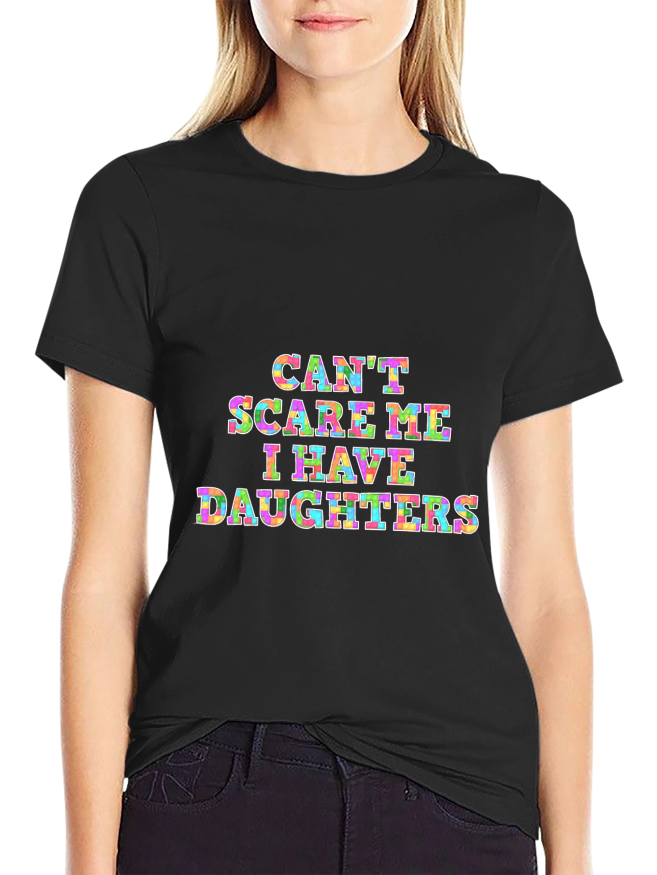 Dad Joke T-Shirt - Cant Scare Me I Have Daughters