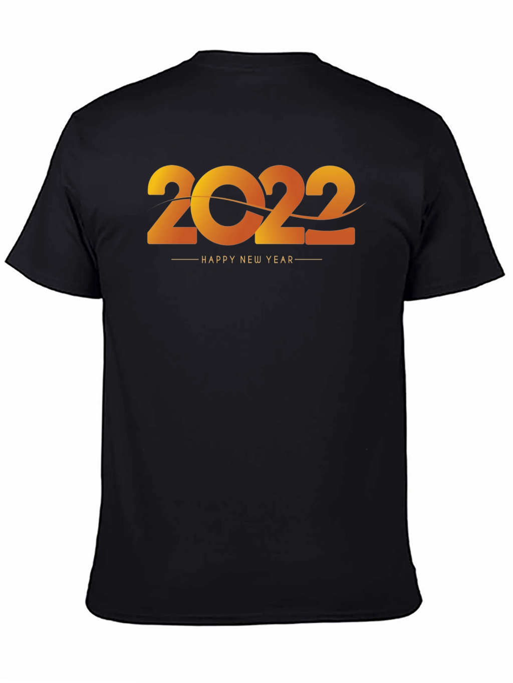 Happy New Year 2022 Black T-Shirt