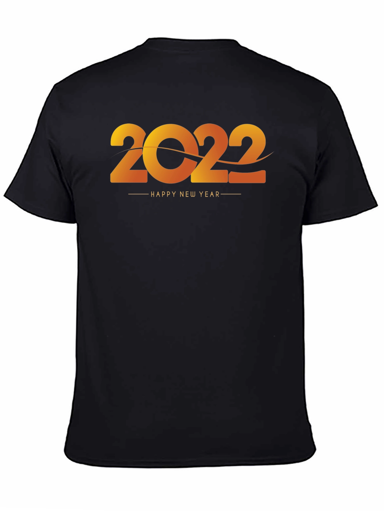 Happy New Year 2022 Black T-Shirt