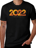 Happy New Year 2022 Black T-Shirt