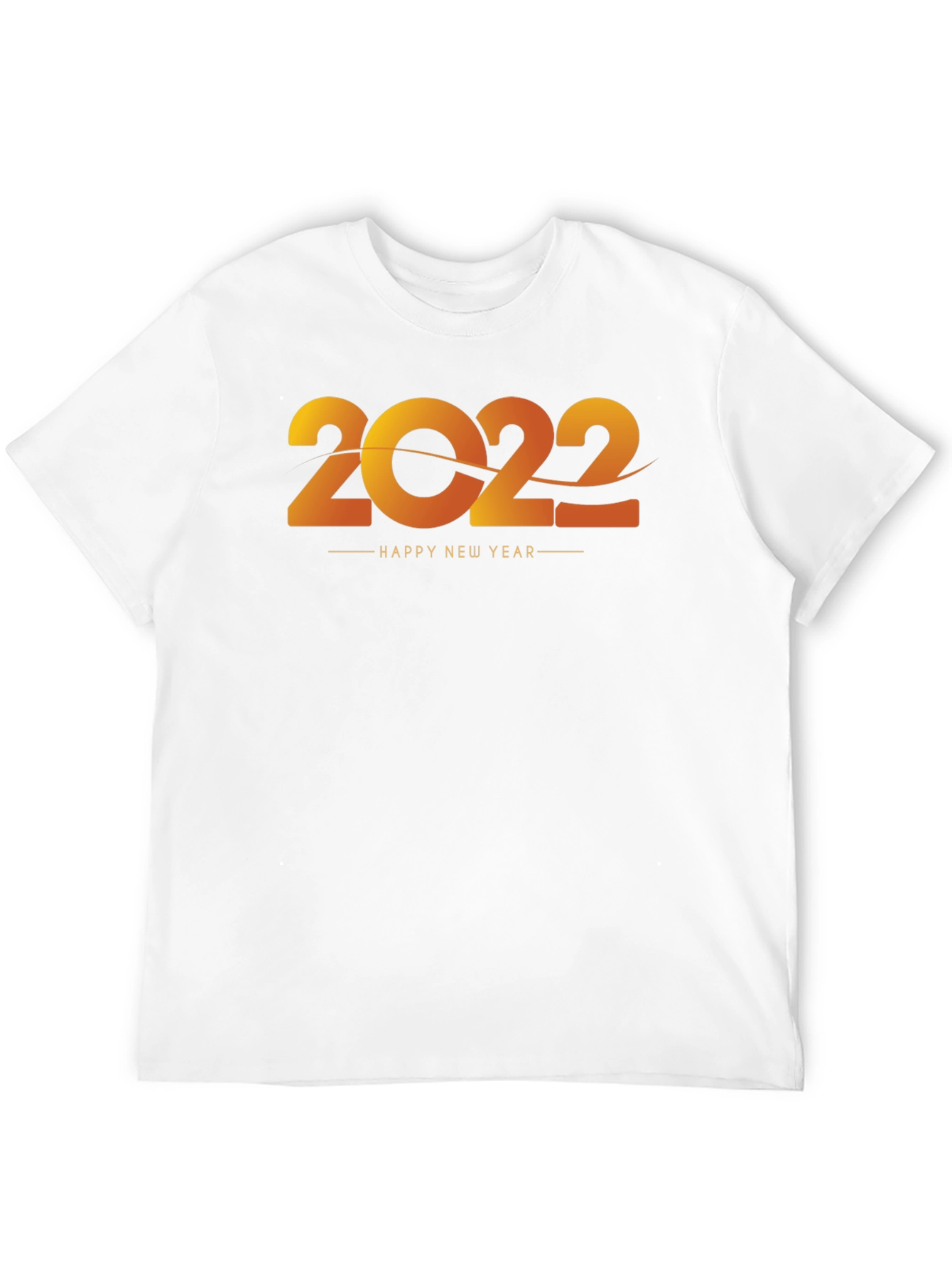 Happy New Year 2022 Black T-Shirt