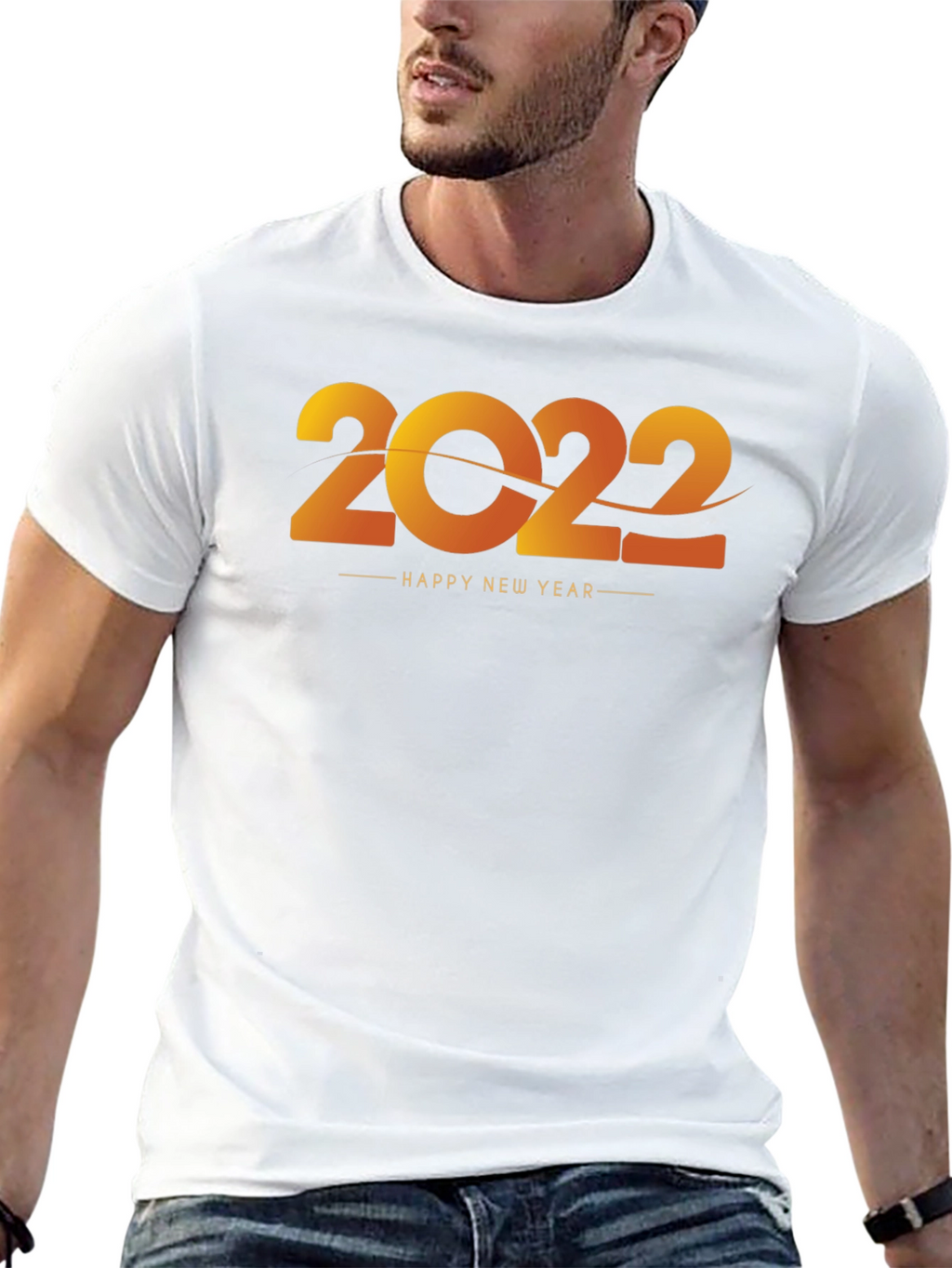 Happy New Year 2022 Black T-Shirt