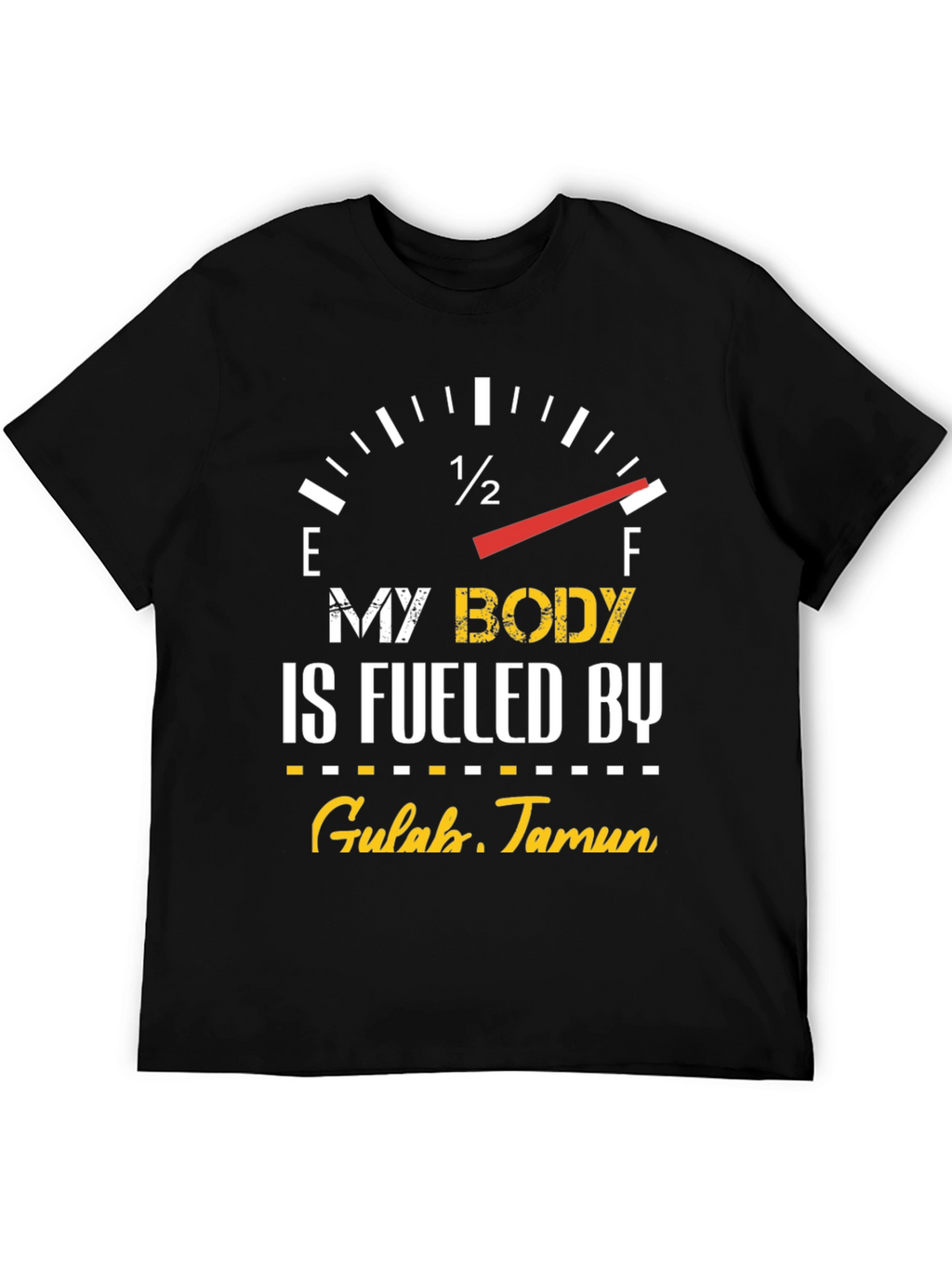 Fueled by Gulab Jamun Black T-Shirt