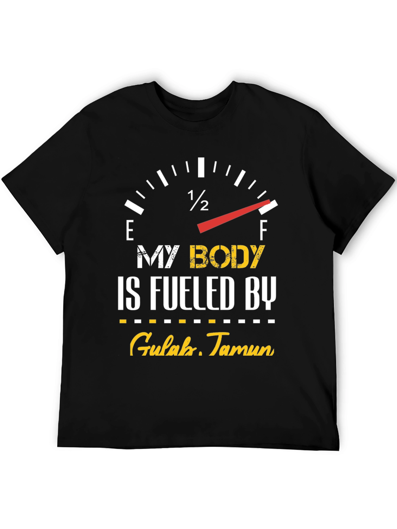 Fueled by Gulab Jamun Black T-Shirt