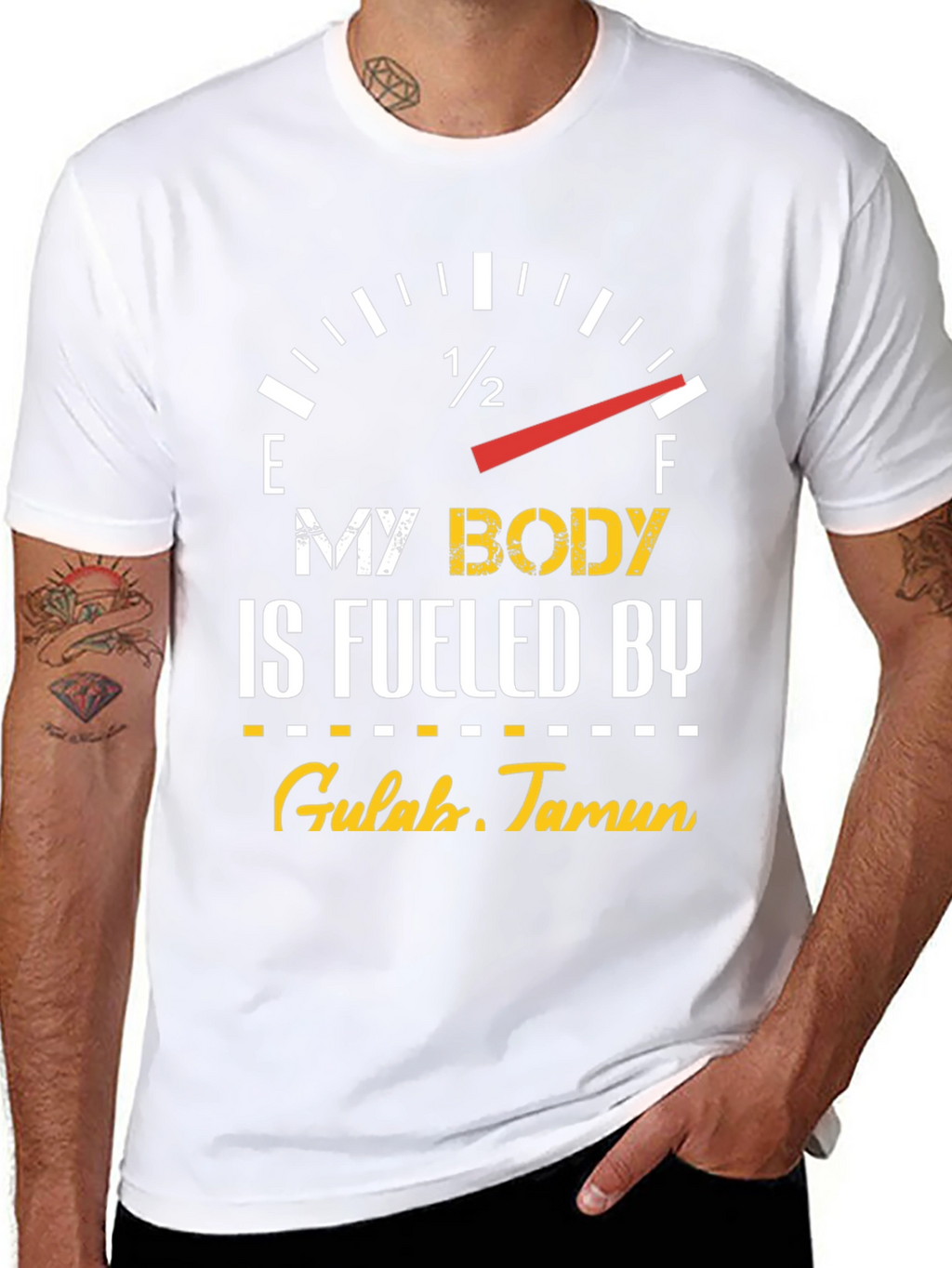 Fueled by Gulab Jamun Black T-Shirt
