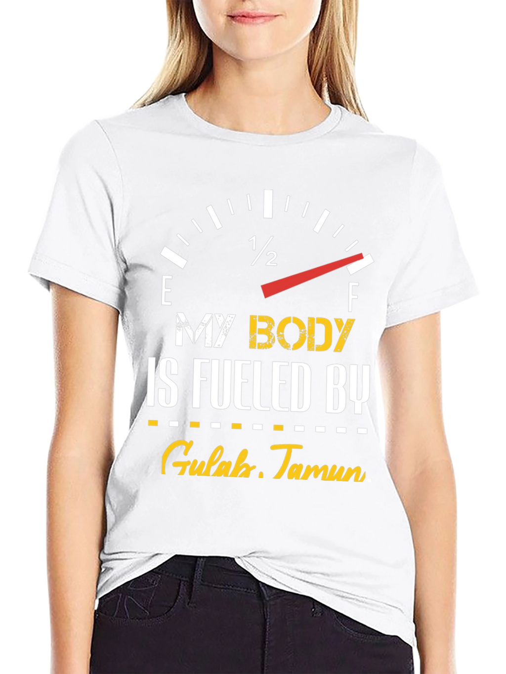 Fueled by Gulab Jamun Black T-Shirt