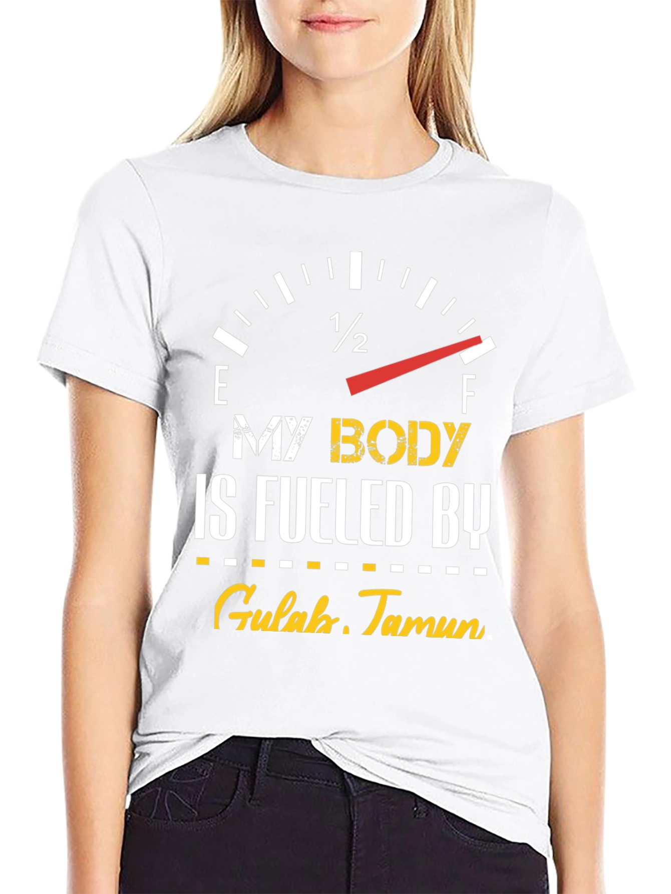 Fueled by Gulab Jamun Black T-Shirt