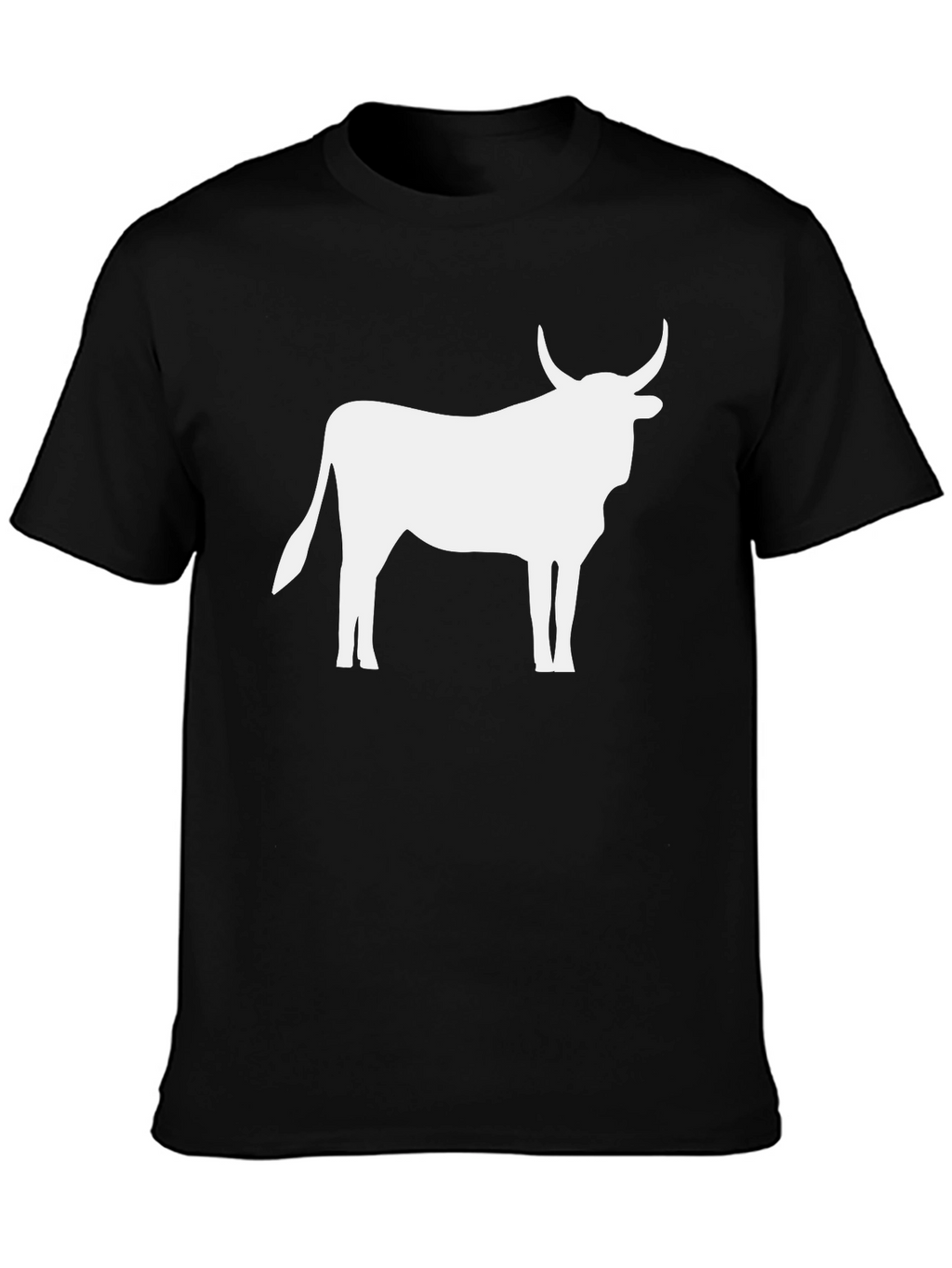 Bull Silhouette Black T-Shirt