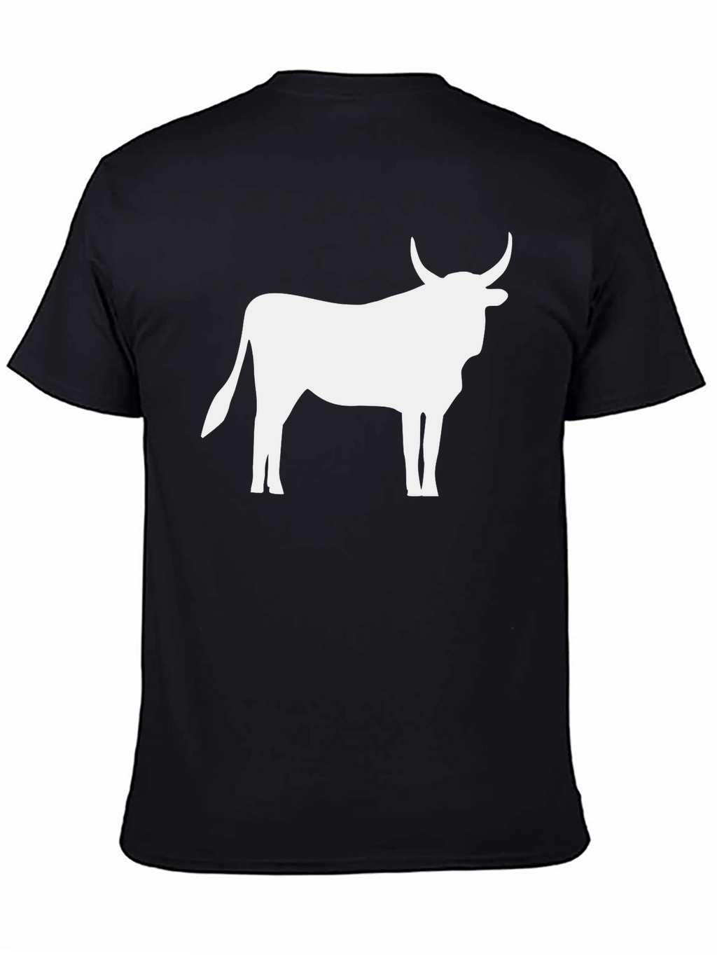Bull Silhouette Black T-Shirt