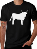 Bull Silhouette Black T-Shirt