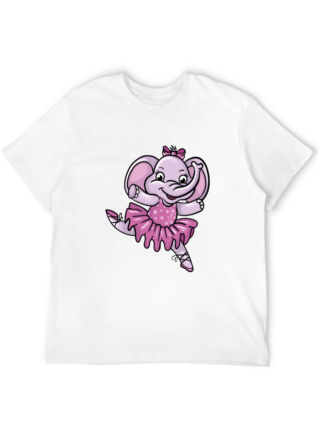 Ballerina Elephant Black T-Shirt