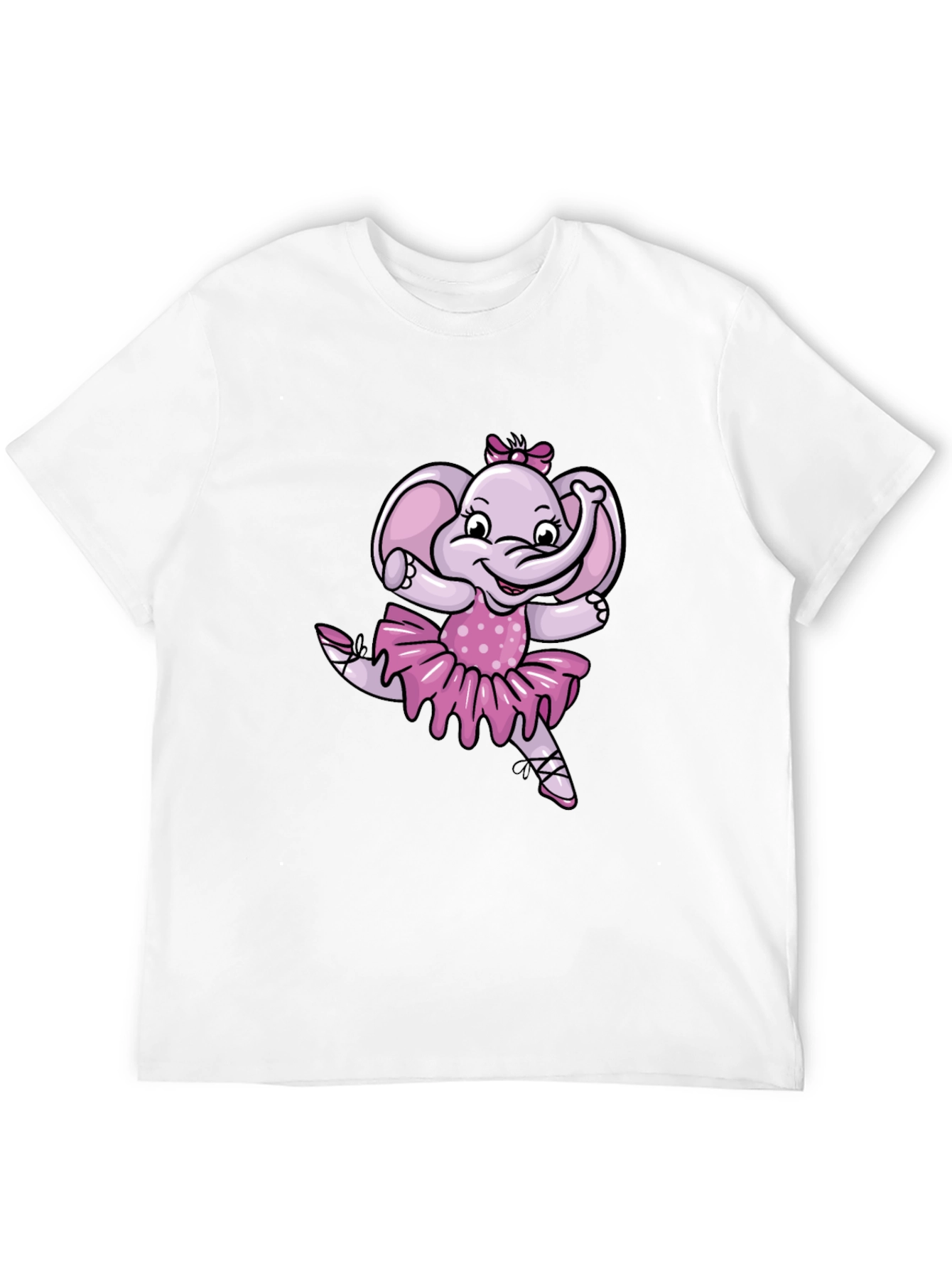 Ballerina Elephant Black T-Shirt