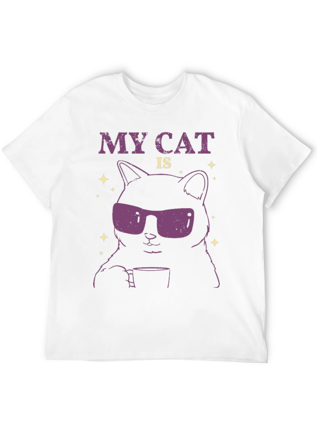 Cool Cat T-Shirt - Funny Graphic Tee