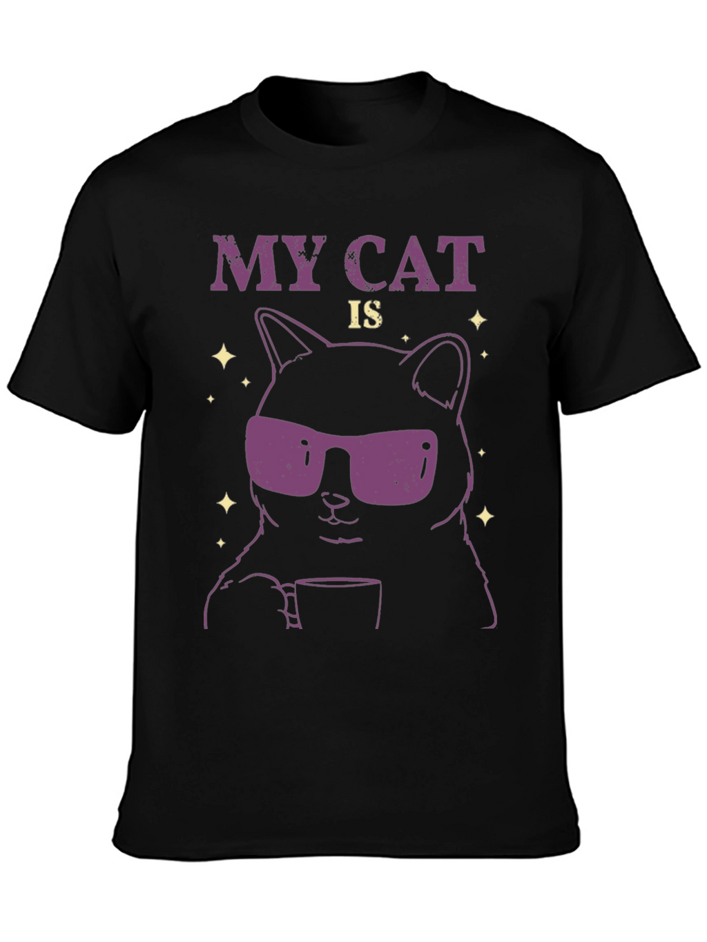 Cool Cat T-Shirt - Funny Graphic Tee