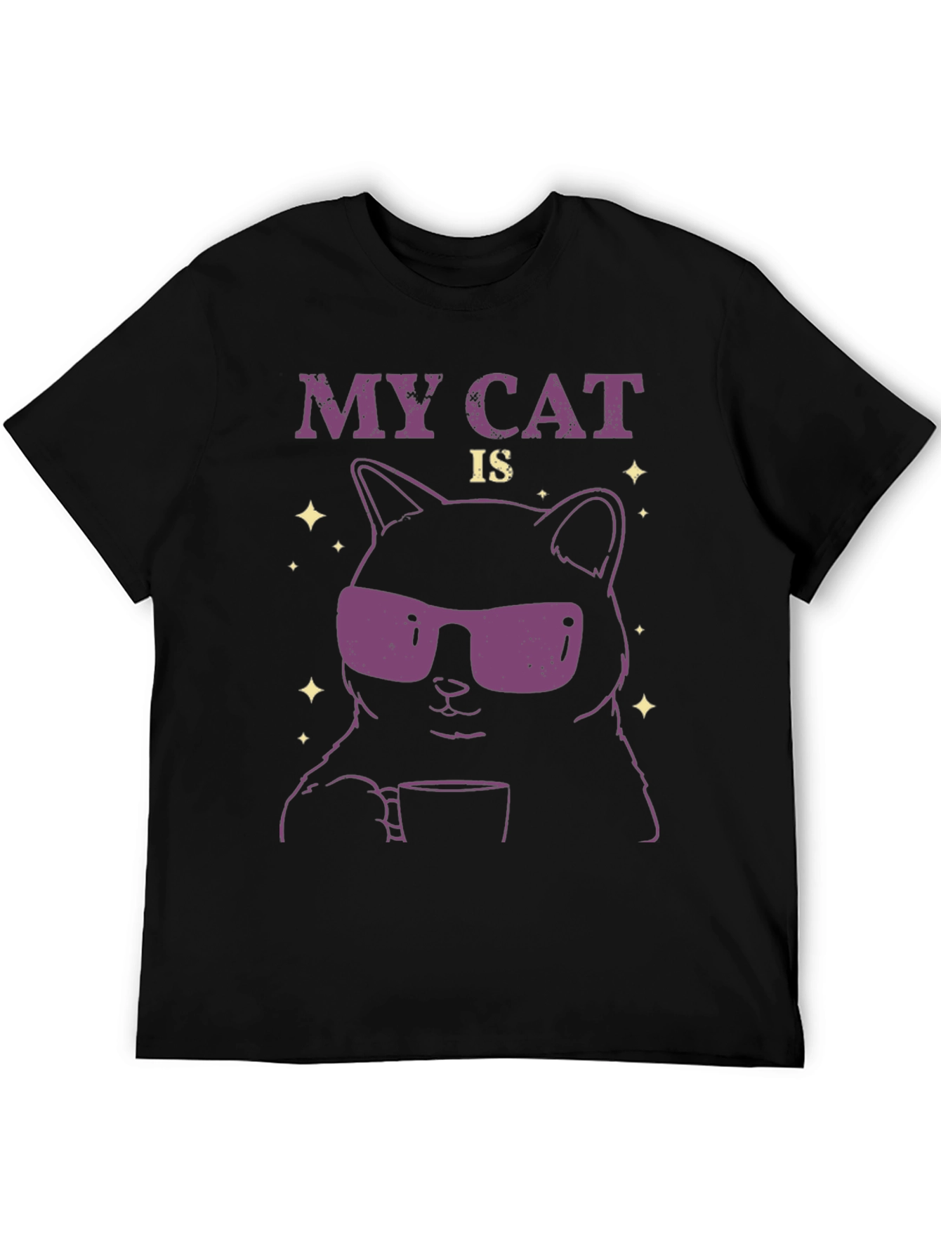 Cool Cat T-Shirt - Funny Graphic Tee