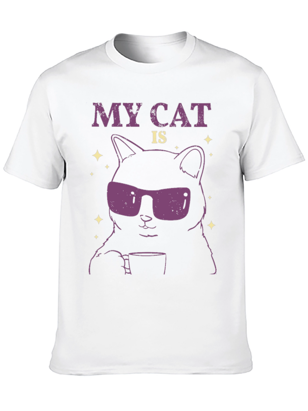 Cool Cat T-Shirt - Funny Graphic Tee