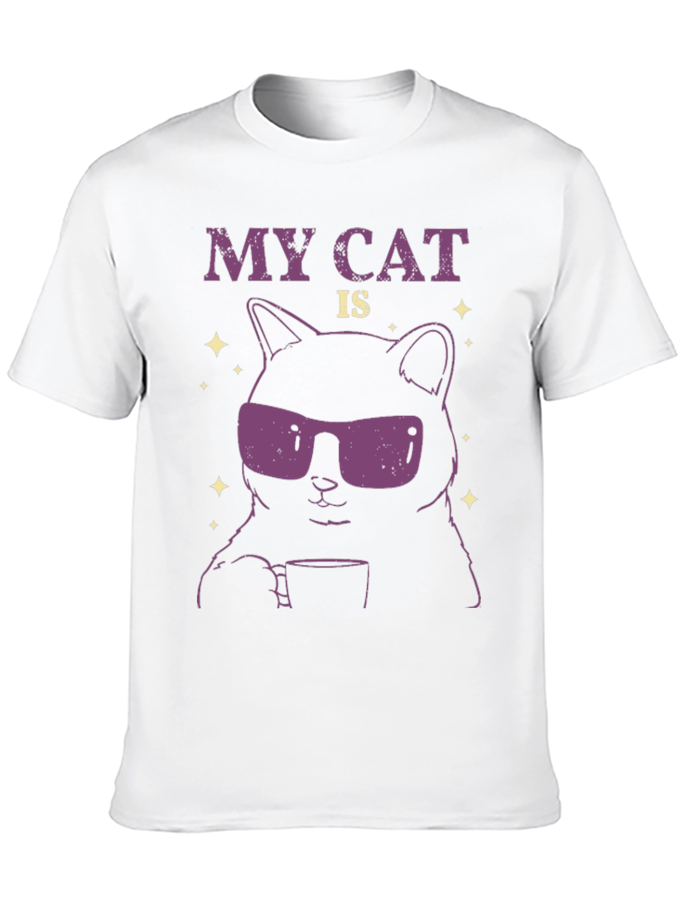 Cool Cat T-Shirt - Funny Graphic Tee
