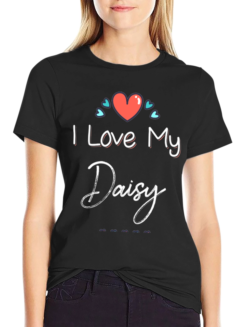 I Love My Daisy T-Shirt - Heart Graphic Tee