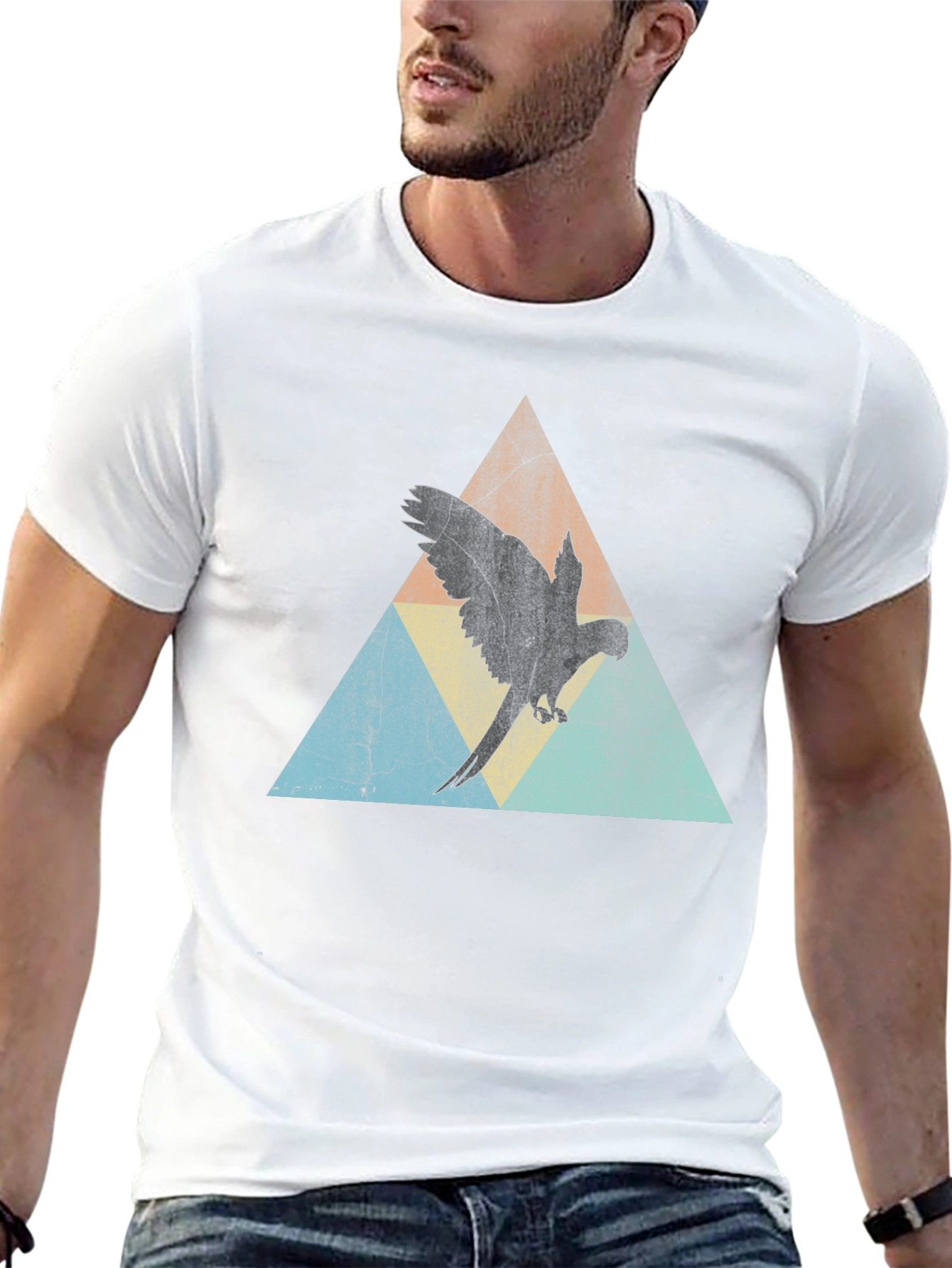Retro Parrot Triangle Tee