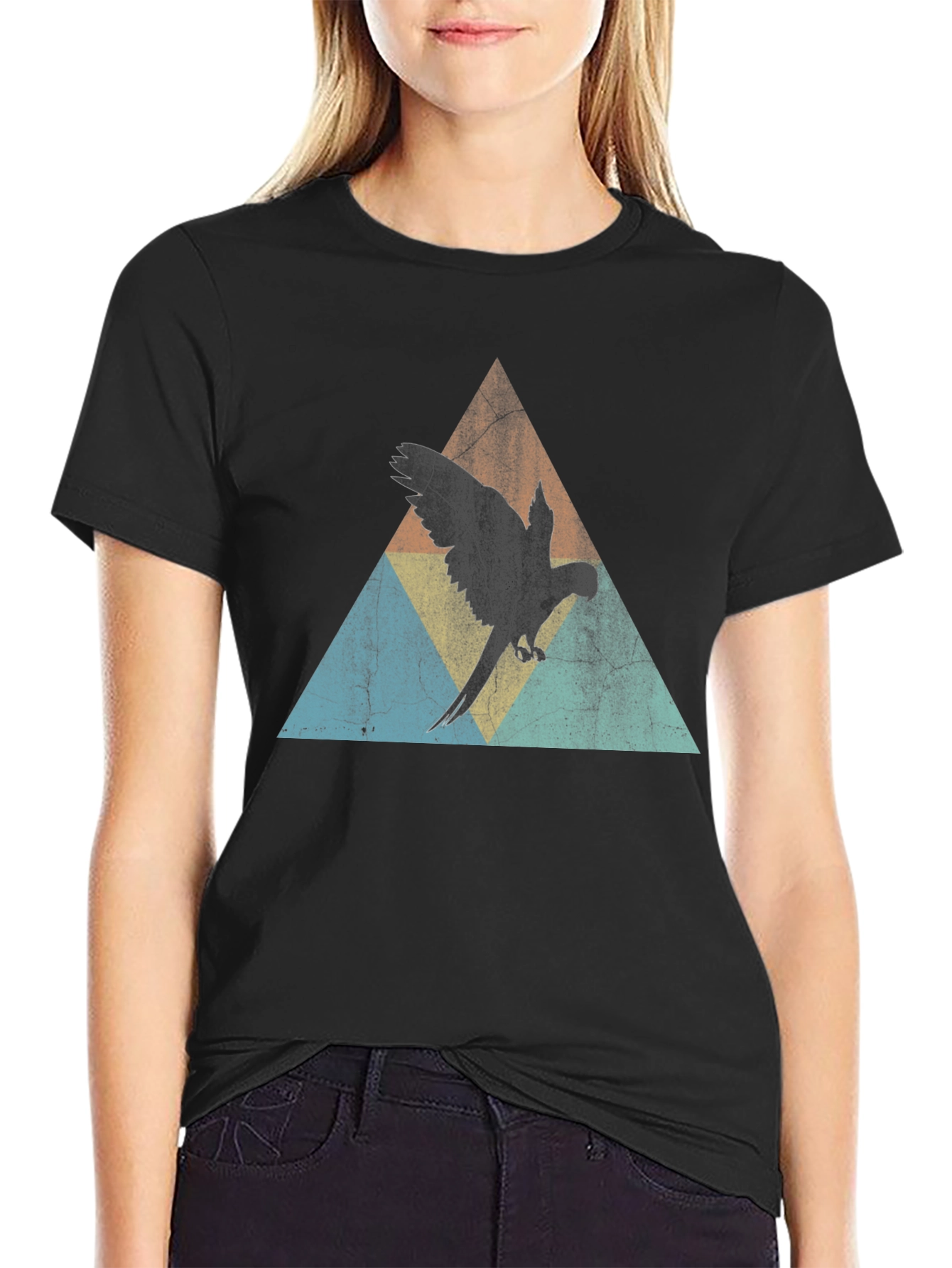 Retro Parrot Triangle Tee