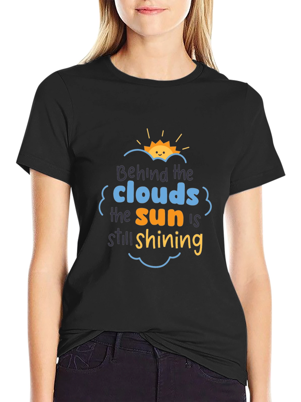 Inspirational Behind the Clouds Graphic Tee