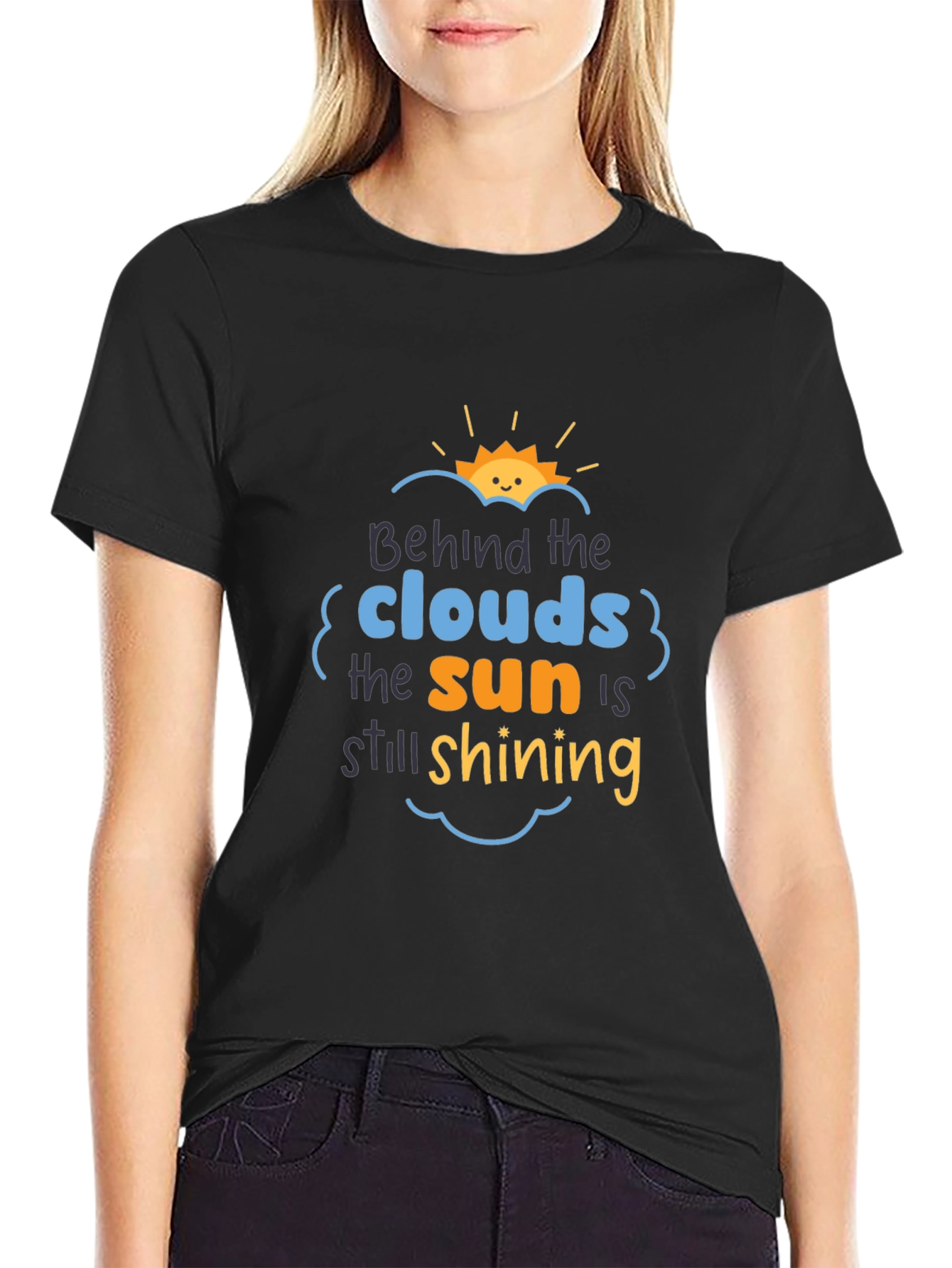 Inspirational Behind the Clouds Graphic Tee