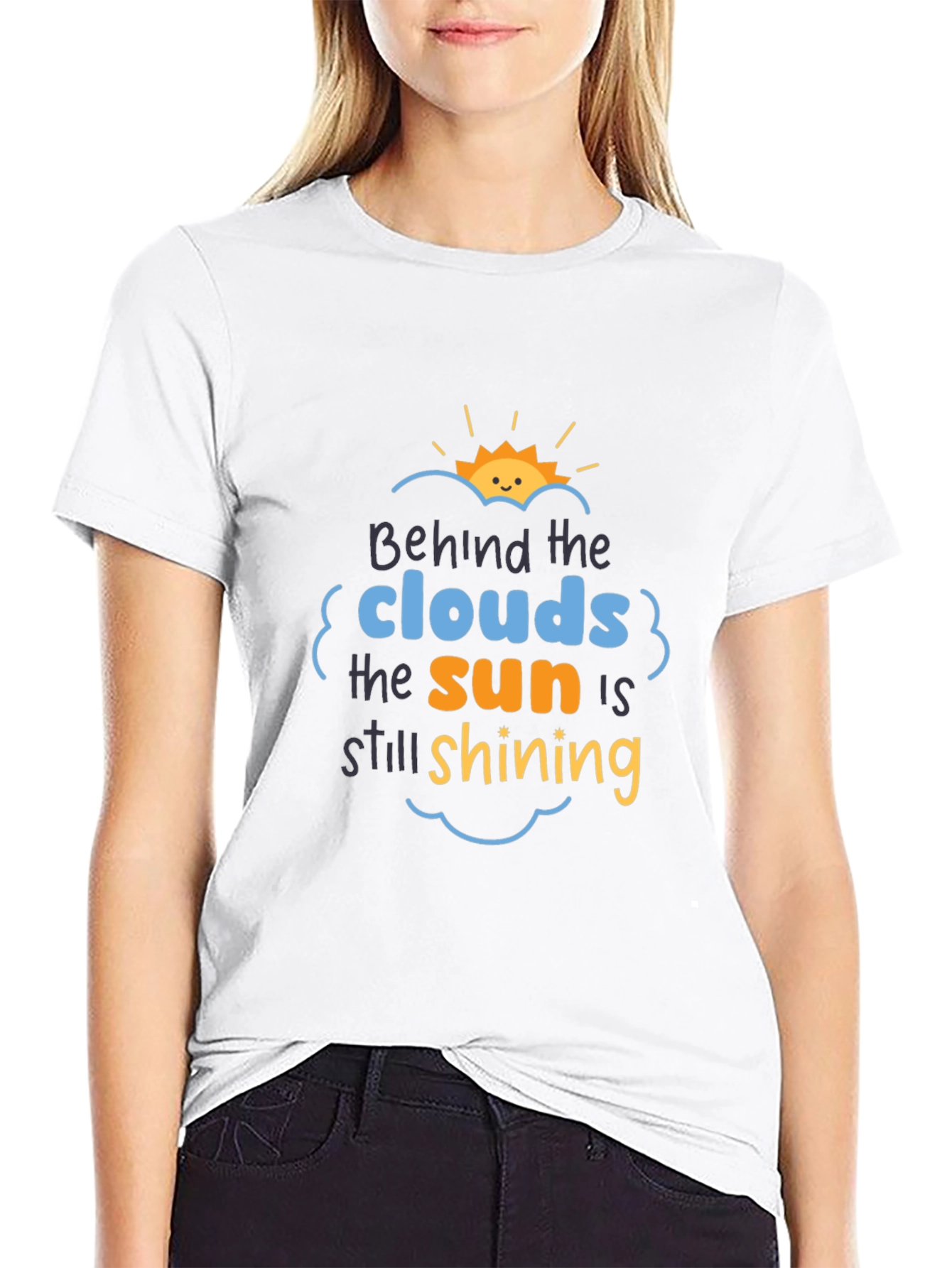 Inspirational Behind the Clouds Graphic Tee