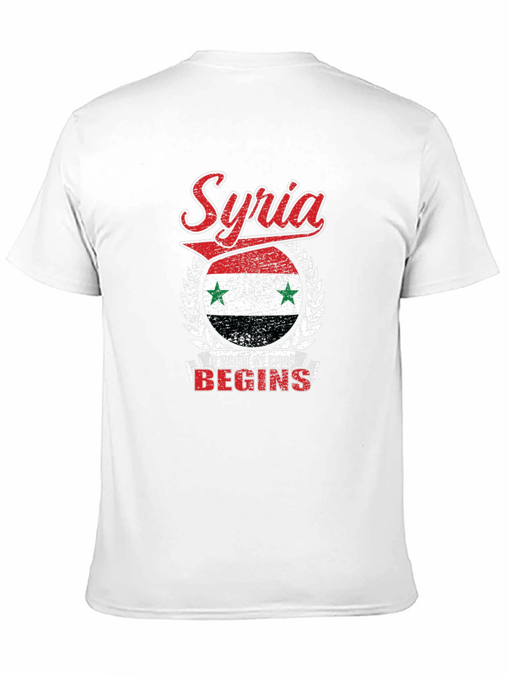 Syria Flag Graphic T-Shirt Patriotic Pride Tee