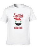 Syria Flag Graphic T-Shirt Patriotic Pride Tee